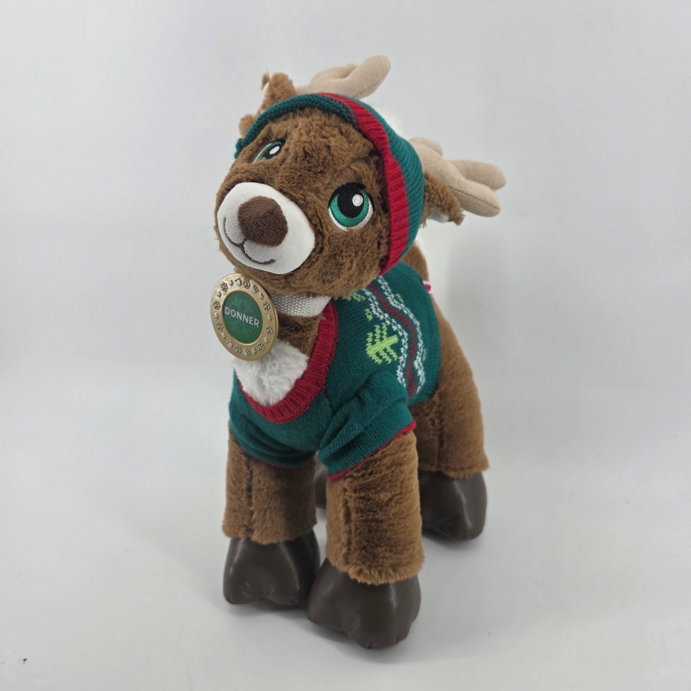 Build-A-Bear Donner Reindeer Plush Merry Mission Christmas Sweater Hat 024259